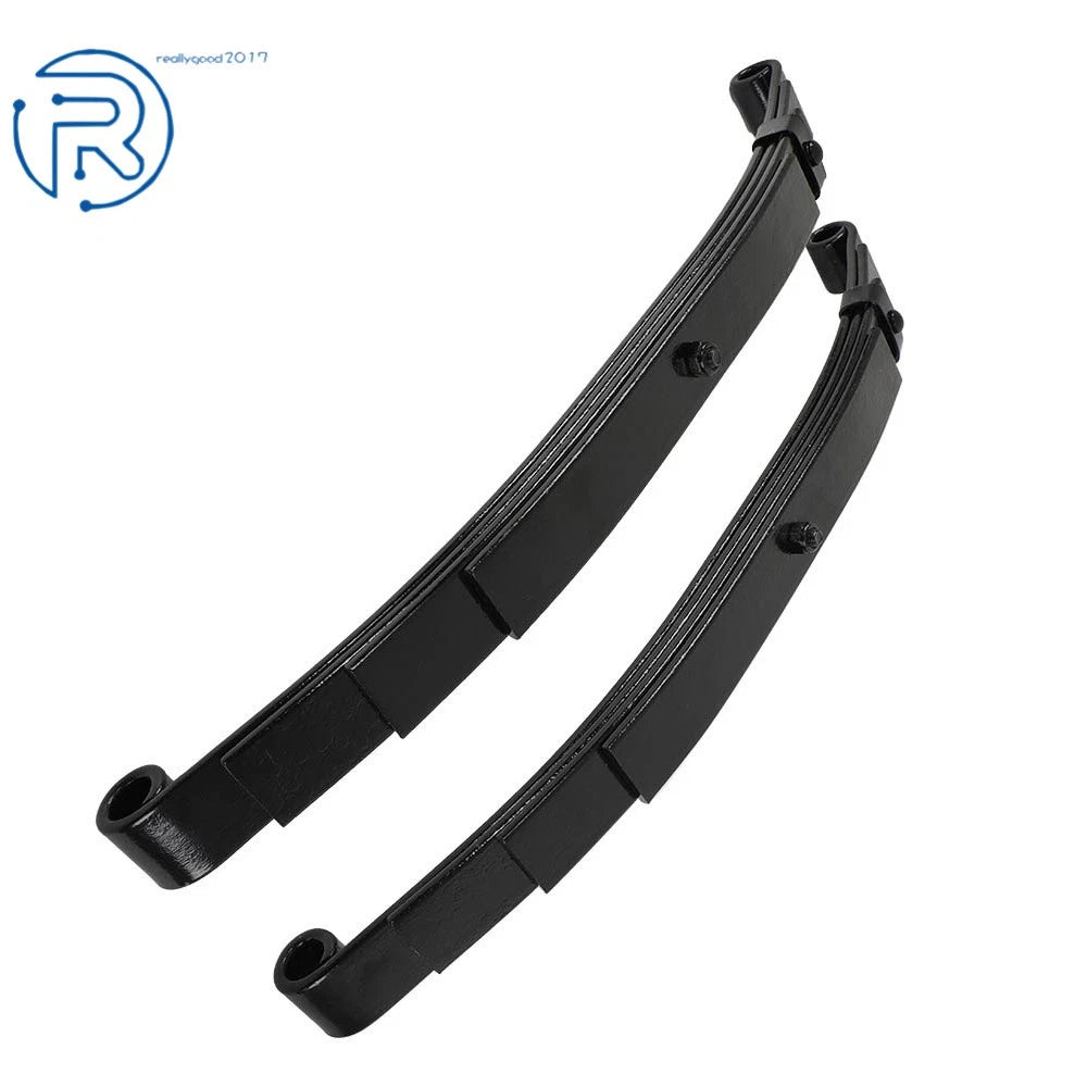 Set of 2 Trailer Leaf Springs 4 Leaf Double Eye 2500 lbs Cap for 5000 lbs Axle