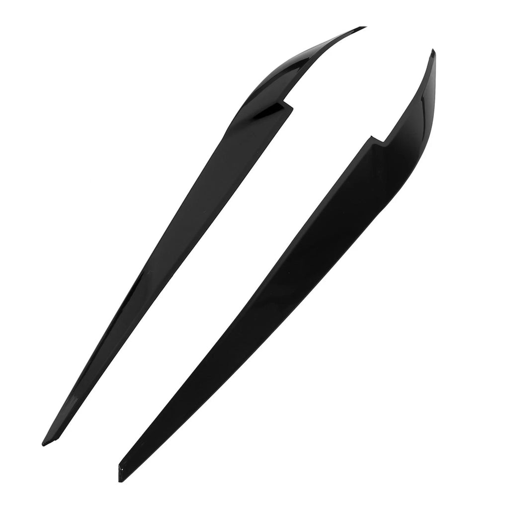 1 Pair Headlight Eye Lid Cover Sticker Black for BMW X5 X6 (2000–2023)