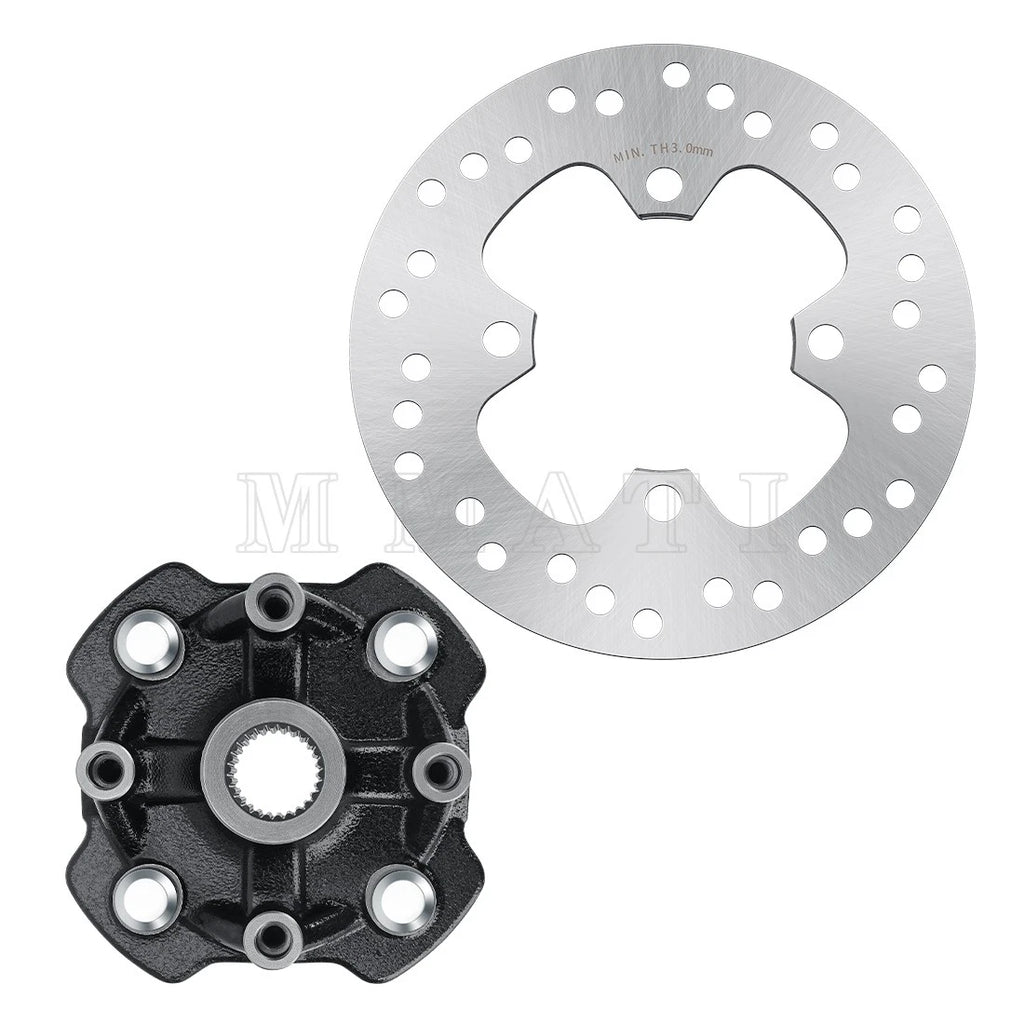 Front Wheel Hub & Brake Disc Rotor for Honda TRX500 Foreman 500 Rubicon 500 (2014–2019)