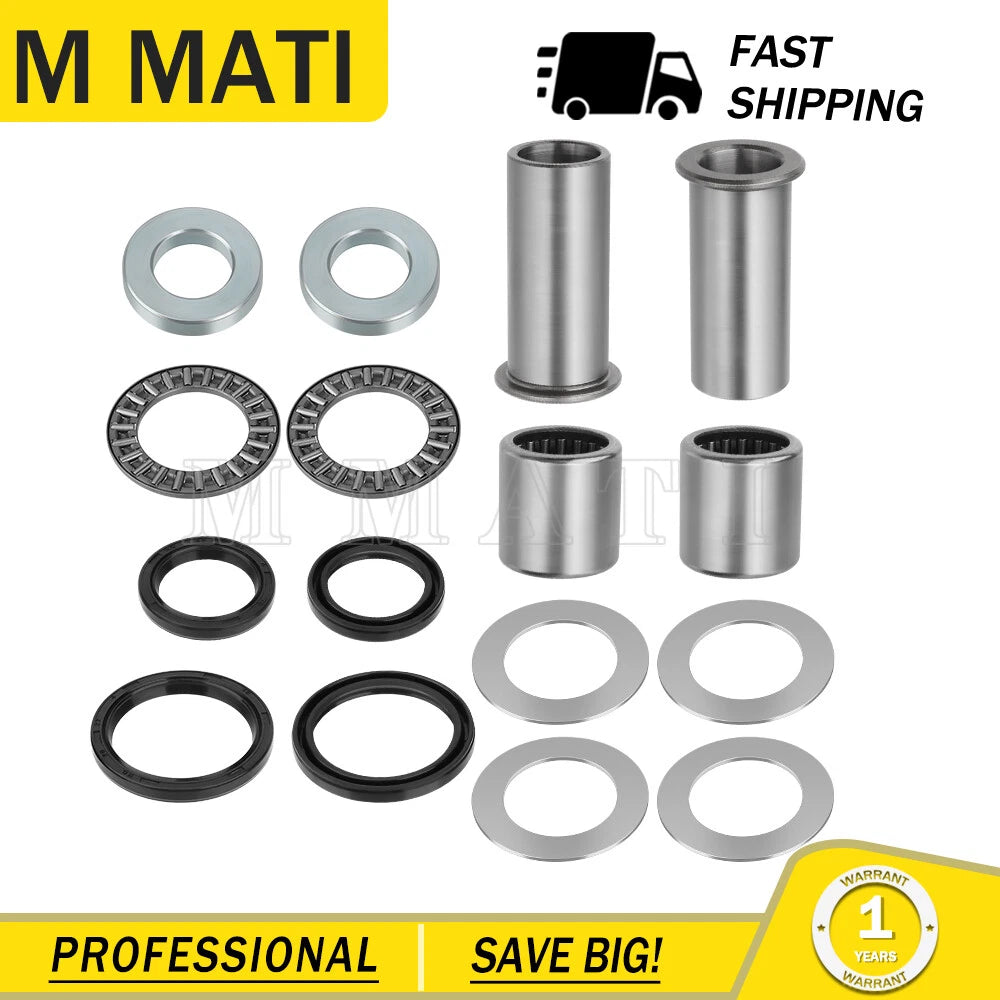 Swingarm Bearing Bushing Rebuild Kit for Suzuki RM125 RM250 RMZ250 RMZ450 DRZ400 (2000–2023)