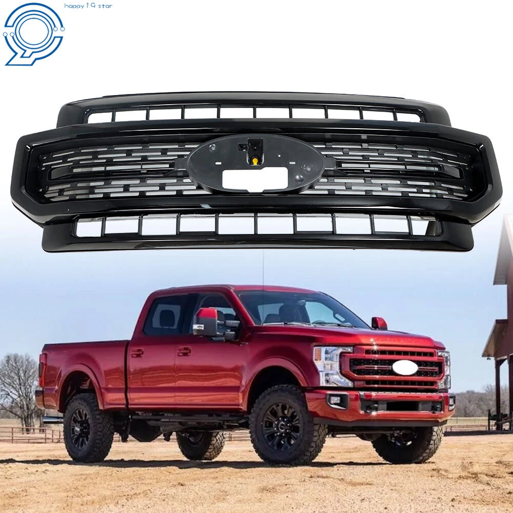 Glossy Black Grille for Ford F-250 F-350 Super Duty (2020–2022)