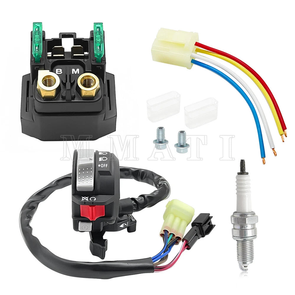 Start Stop Switch & Starter Solenoid Relay Kit for Yamaha Wolverine 350 (2000–2005)