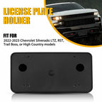 License Plate Bracket for Chevy Silverado 1500 LTZ/T/Boss/RST/H/C (2022–2023)