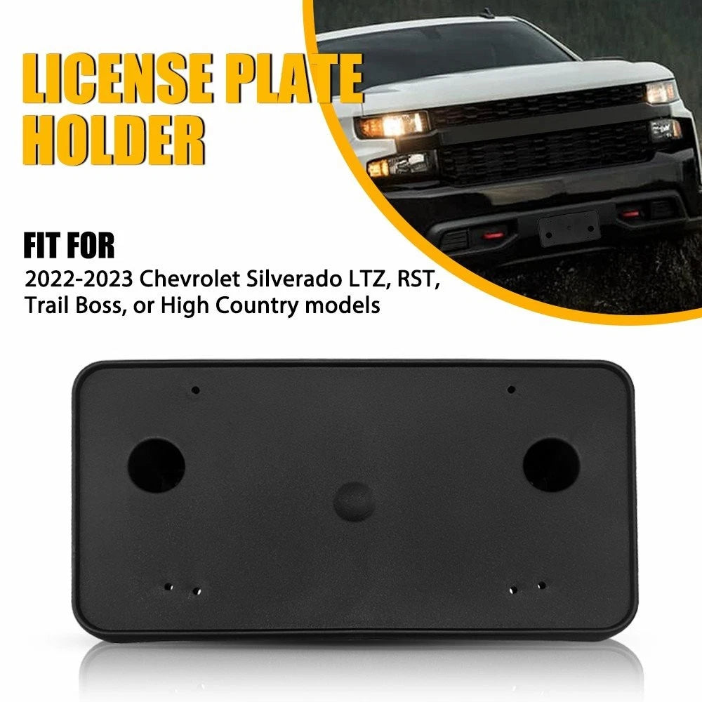 License Plate Bracket for Chevy Silverado 1500 LTZ/T/Boss/RST/H/C (2022–2023)