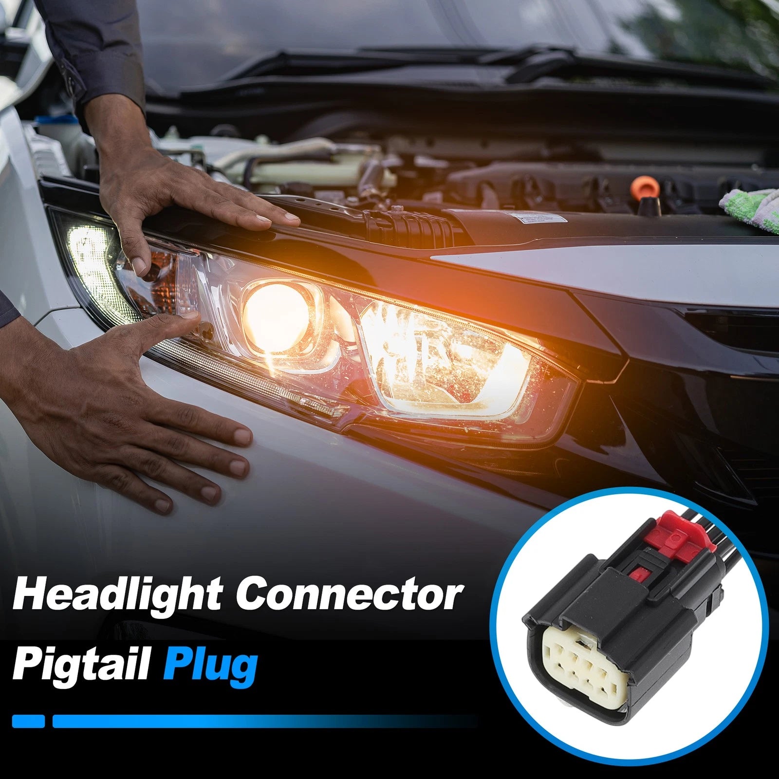 LED 8-Wire Headlight Connector for Dodge Durango (2021–2022)