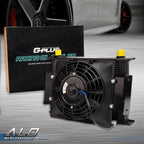 30 Row 10AN Transmission Engine Oil Cooler with 7" Cooling Fan Kit