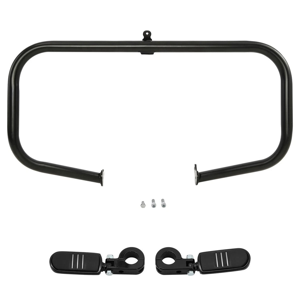 Engine Guard Crash Bar Foot Pegs for Harley Street Road Glide (2009–2024)