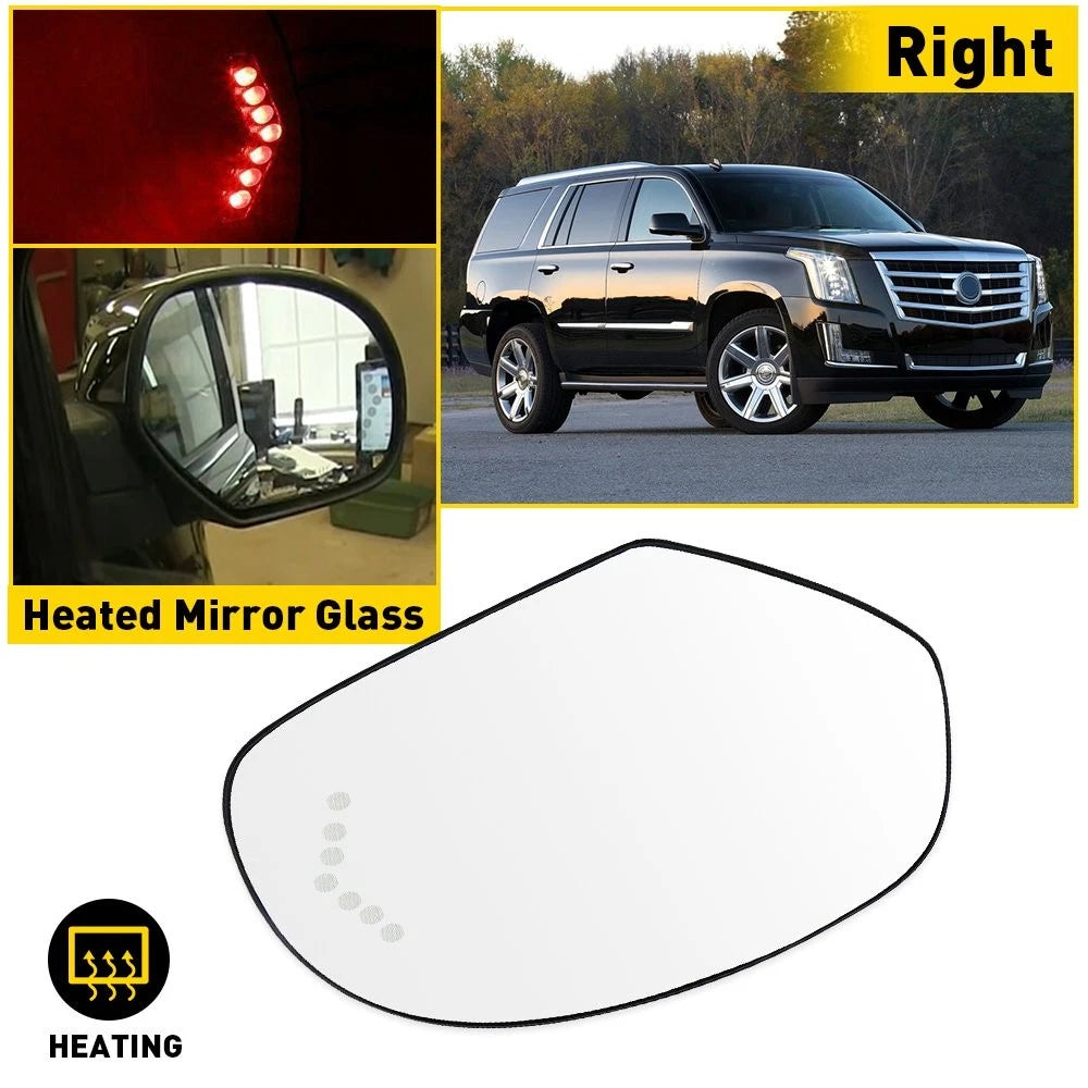 Heated LED Signal Turn Mirror for Cadillac Chevy GMC (2010–2020)