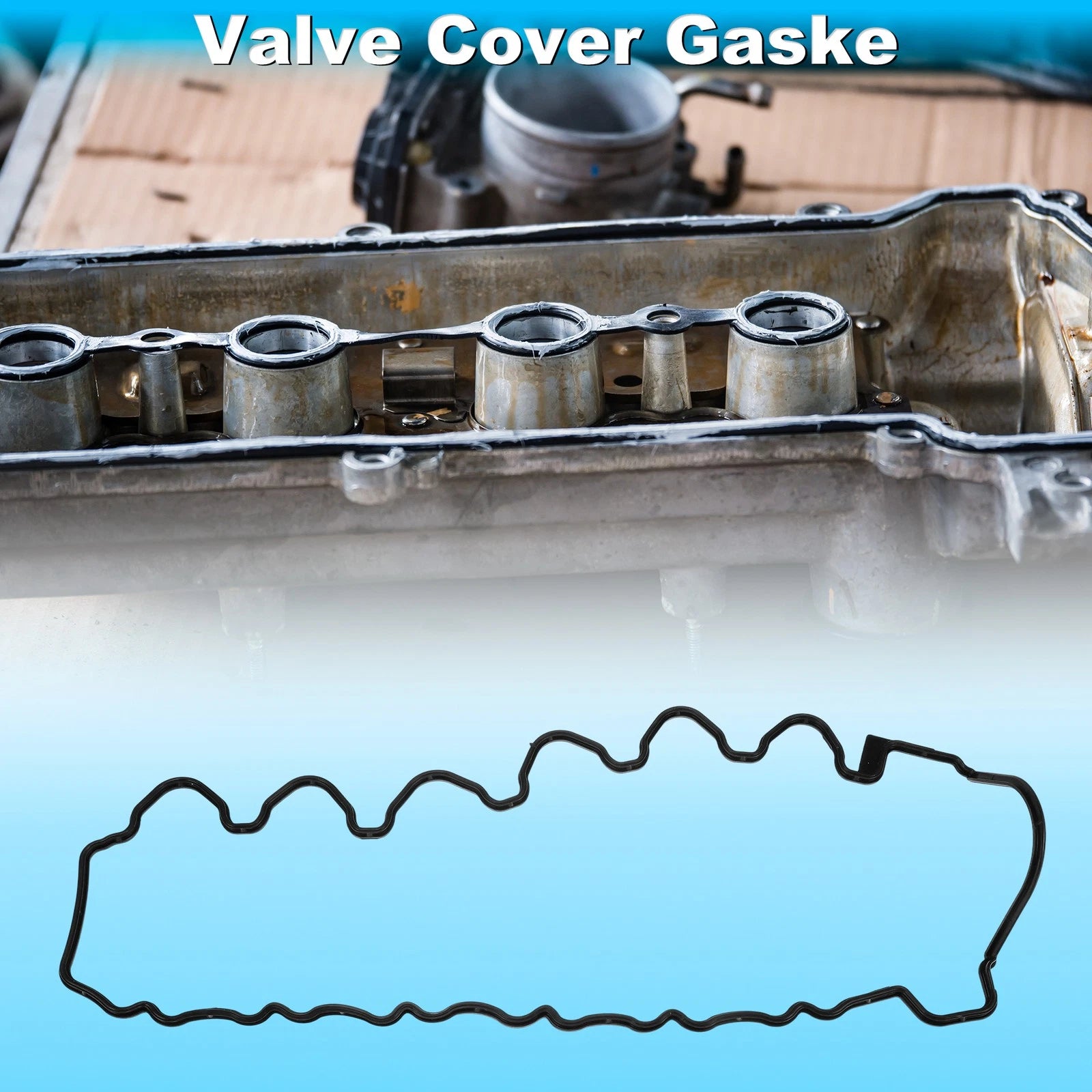 Valve Cover Gasket for Mercedes-Benz S-Class (2005–2013) Black Silicone