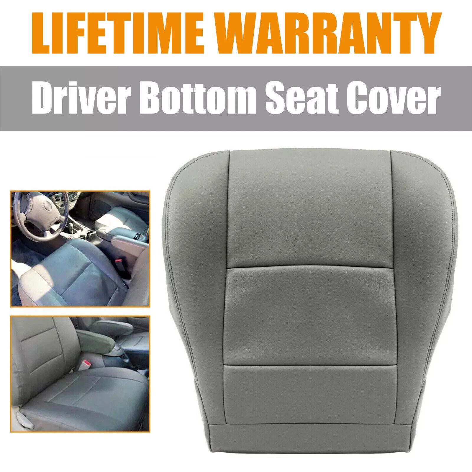 Set of 2 Bottom Seat Covers & Foam Cushions for Toyota Tundra (2000–2004)