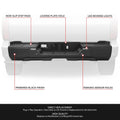 Rear Step Bumper for Toyota Tundra (2022–2026) Black w/Sensor Holes