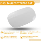 Fuel Tank Door Cap for Mercedes-Benz E200 (2015–2019) Clip Type No.A2056304404 White