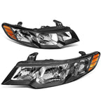 Headlight Lamps for Kia Forte Koup (2010–2013) - Black Housing, Amber