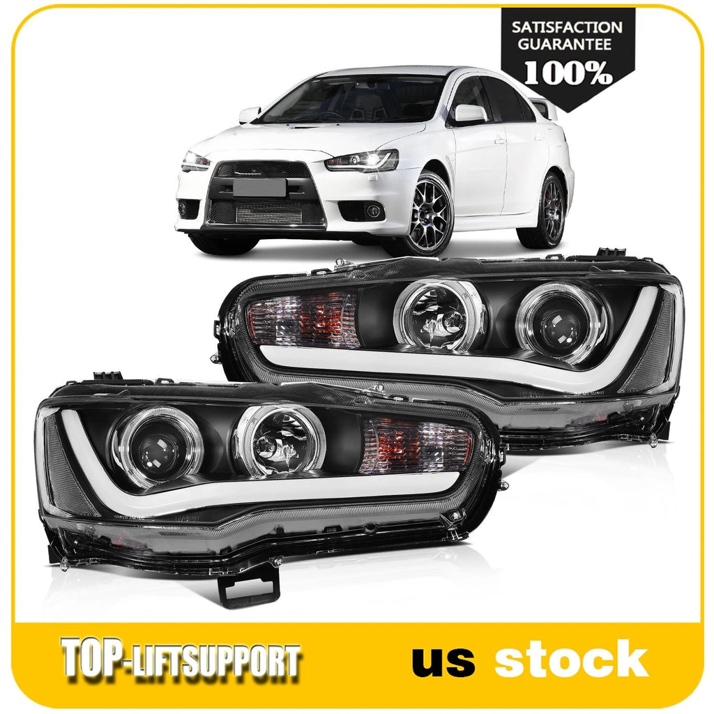 2X Headlight Assembly for Mitsubishi Lancer EVO (2008–2017)