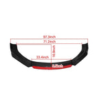 Carbon Fiber Look Front Bumper Lip Splitter Spoiler Body Kit for Universal Car