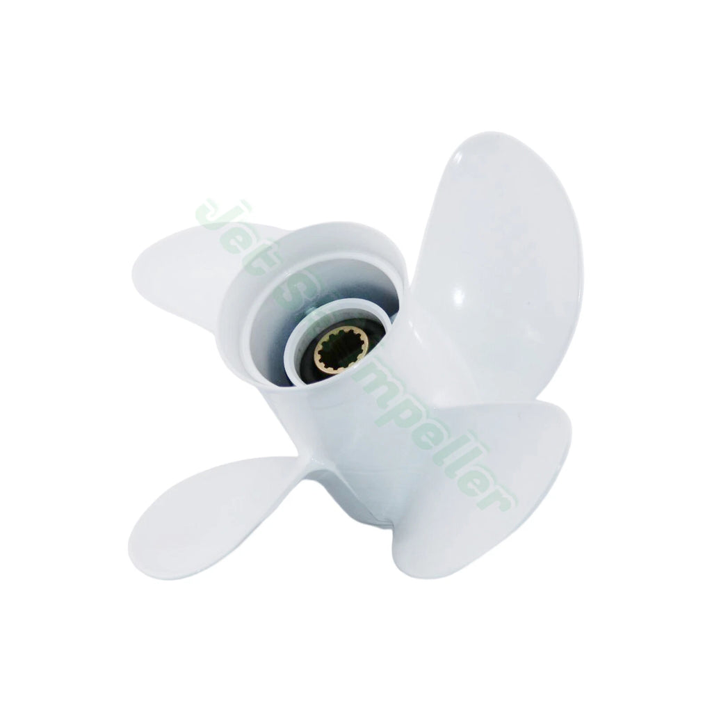 Outboard Propeller 10 5/8x12 for Yamaha 25-60HP (T25 F30 F40 F50) Aluminum 4 Blade