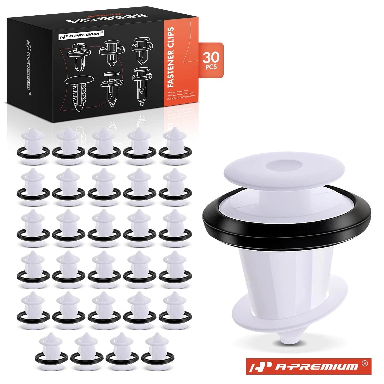 30Pcs 8.5mm Nylon Door Panel Retainer Clips for Toyota (2007-2018)
