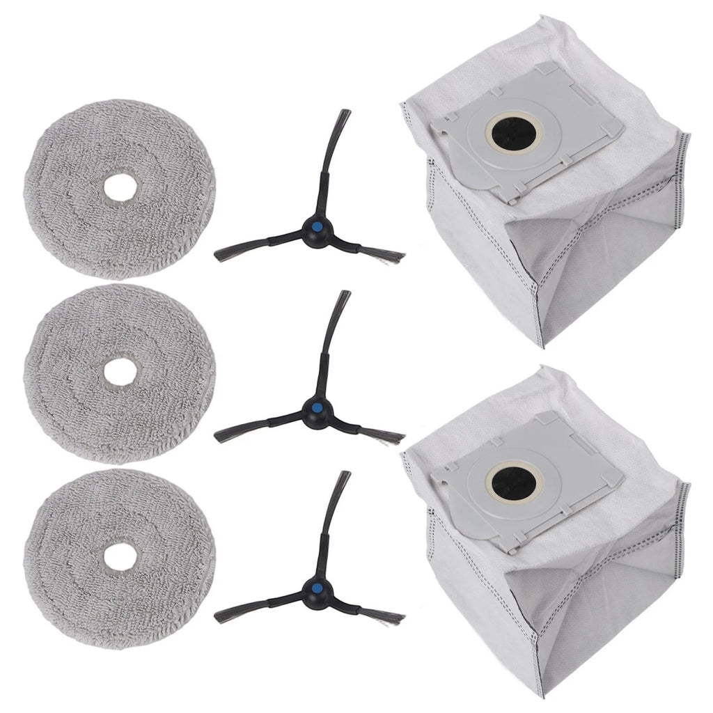 Complete Mop Cloth Dust Bag and Side Brush Kit for ECOVACS DEEBOT MINI (N/A)