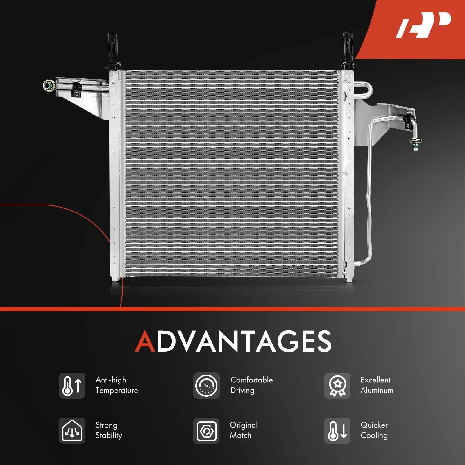 A/C Condenser with Bracket for Ford Explorer (1995-1997)