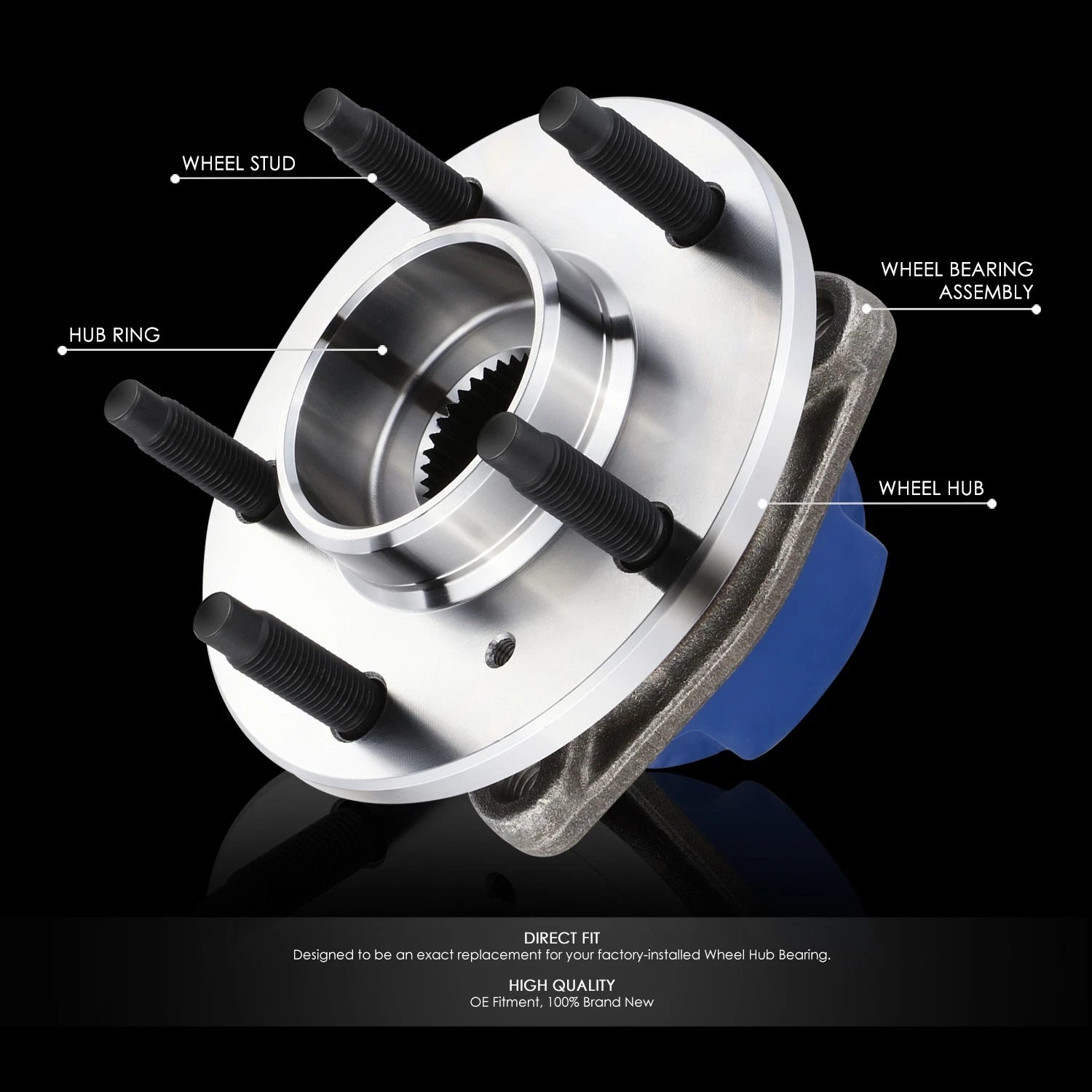 Front Left/Right Wheel Bearing & Hub for Regal Impala Grand Prix Venture (2000–2008)