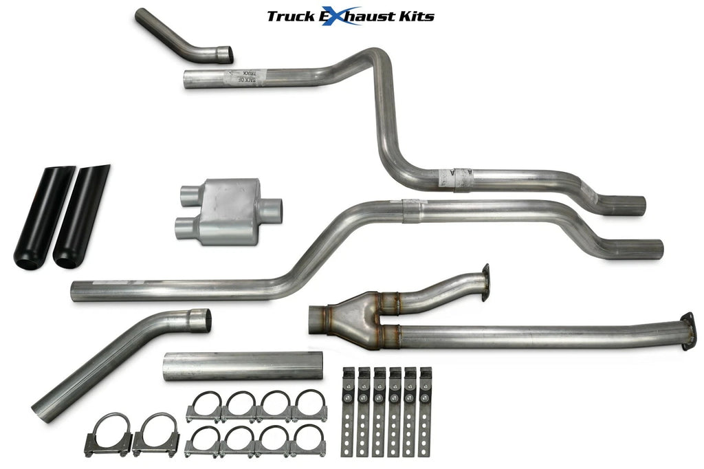 2.5" Dual Exhaust Kit for Toyota Tundra (2014–2021) - Black Tip