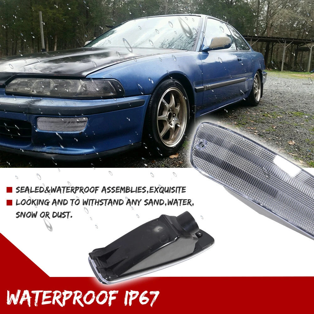 Clear Front Bumper Turn Signal Lights for Acura Integra (1992–1993)