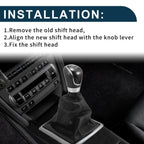 6 Speed Manual Gear Shift Knob with Cover for Ford Focus MK2 (2005–2012)