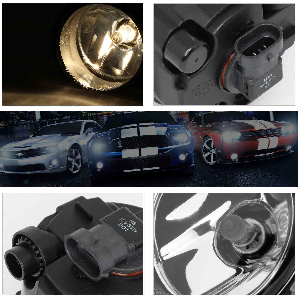1PC OE Style Bumper Fog Light for Infiniti FX35 FX45 FX50 G25 G37 (2006–2015)