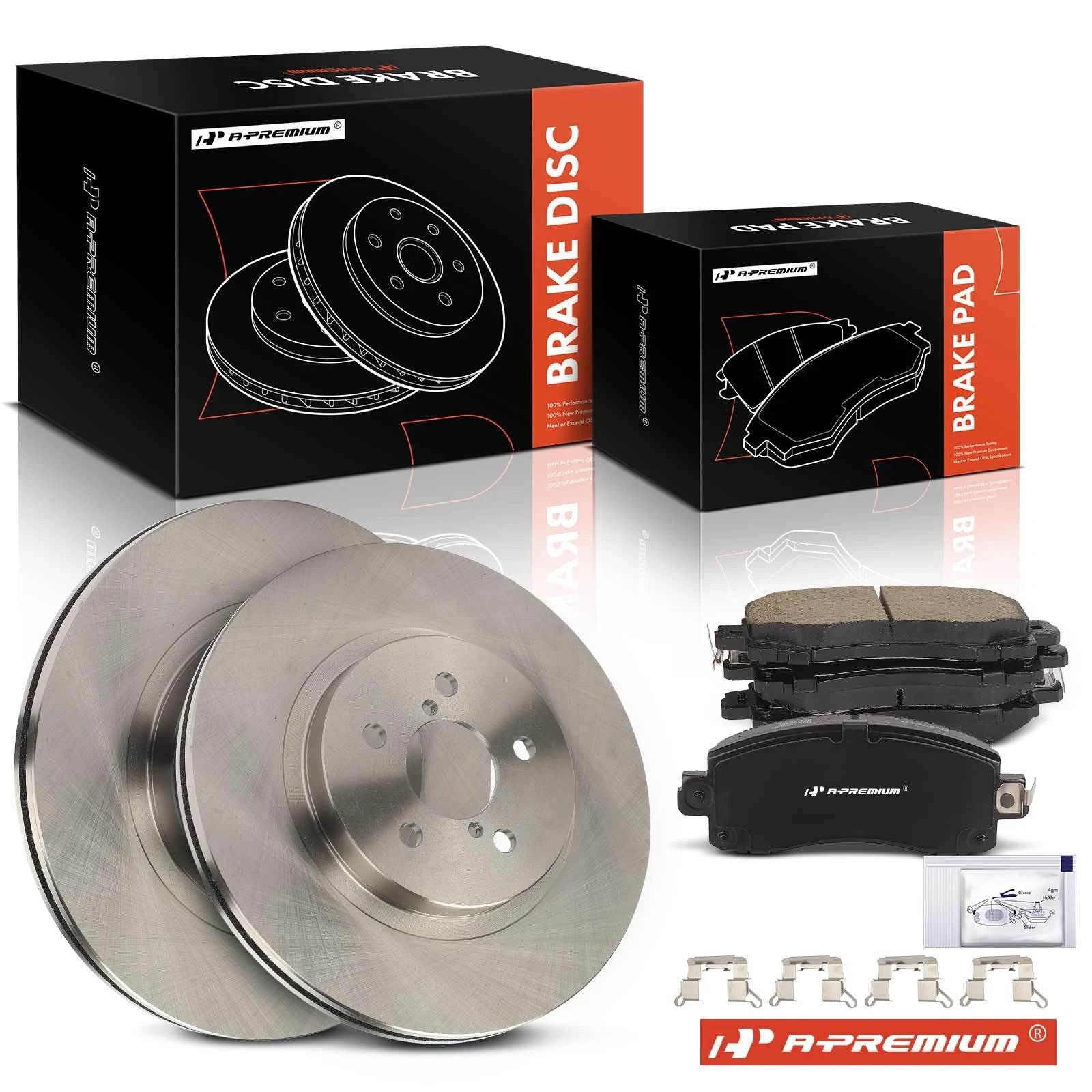 Front Disc Brake Rotors & Ceramic Pads for Subaru Impreza (2017–2023)