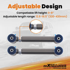 Pair Rear Upper Adjustable Control Arms for Jeep Wrangler TJ (1997-2006)