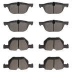 Set of 8 Ceramic Brake Pads for BMW X5 (2011–2017)