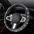 38CM / Steering Wheel Cover Bling for CRYSTAL Silver