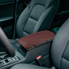 Center Armrest Cover for Lexus NX250 (2022–2023) Red Black Red Stitches 724117443559