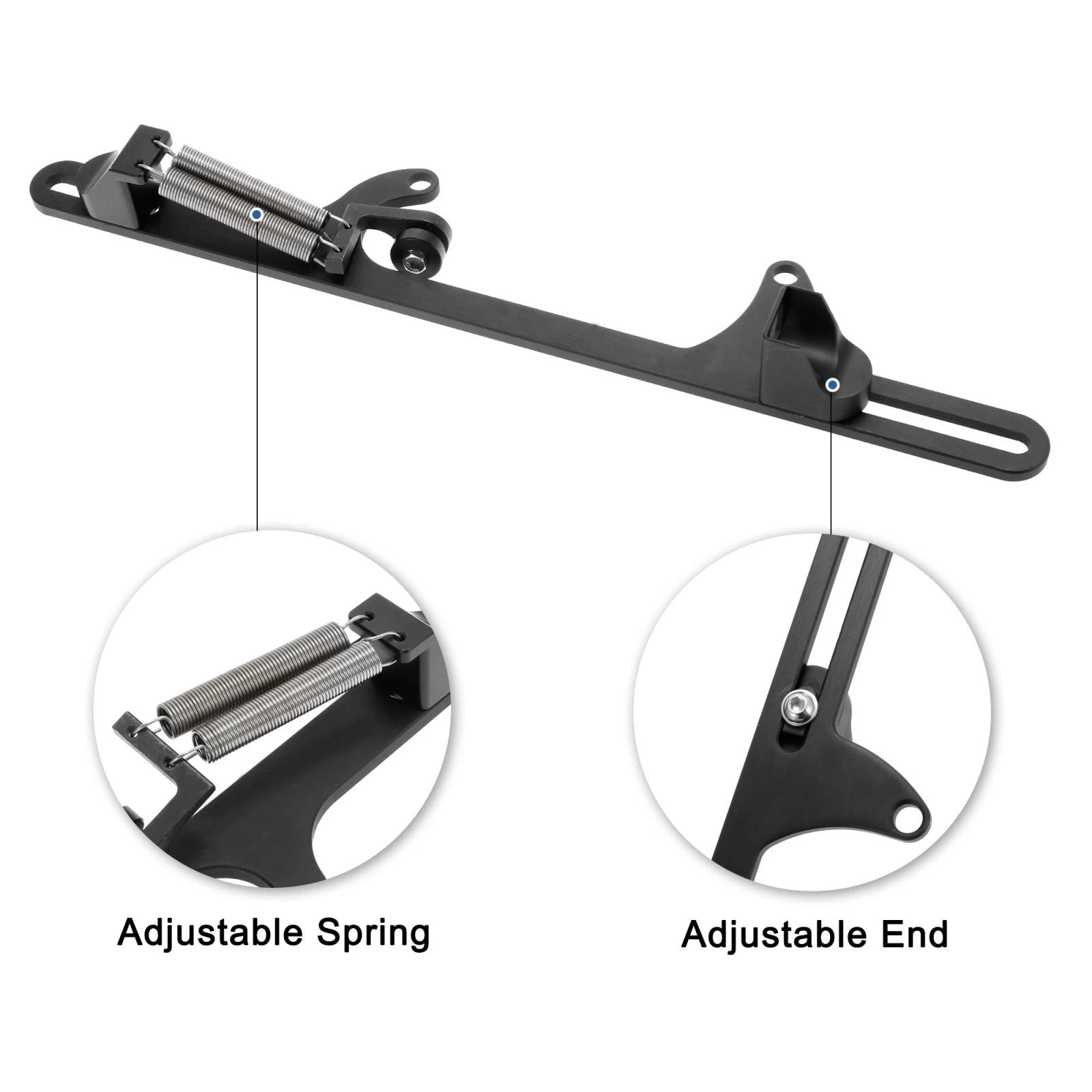 Throttle Cable Spring Bracket Kit for 4500 Series (Aluminum Alloy, Black)