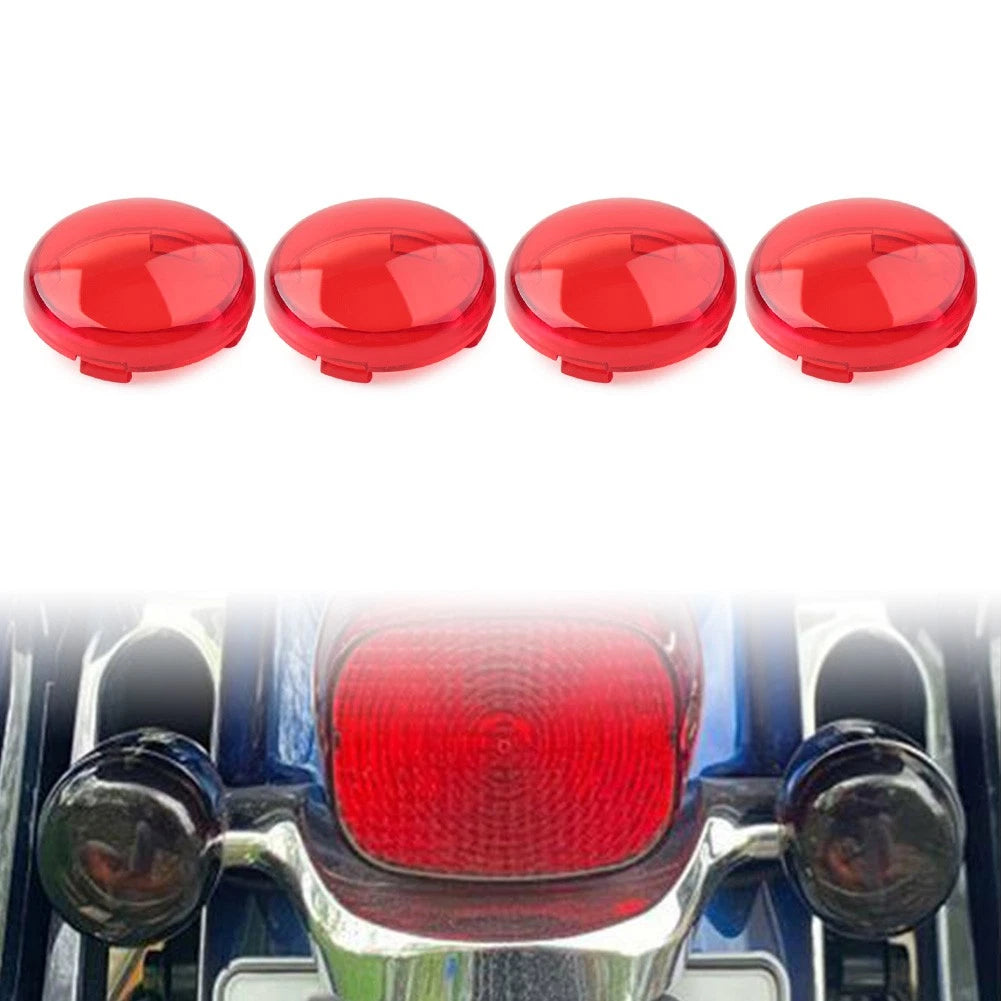Set of 4 Turn Signal Lens Light Covers for Harley Touring Softail Dyna