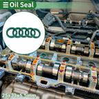 Set of 5 Oil Seal Rotary Shaft Seal 25x33x5.5mm High Pressure Green