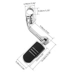 Chrome Pegstreamliner Long Angled Highway Guard Foot Pegs for Harley