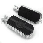 Chrome Skull Rubber Footpeg for Harley FXBB FXBR FXBRS FXLR (2018–Later)