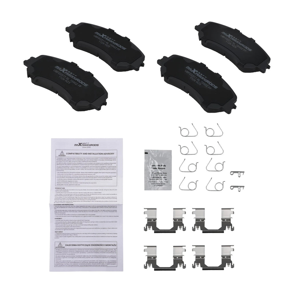 Front Brake Pads Set of 4 for Nissan Qashqai Rogue (2014–2019) D1737 P-1737