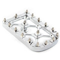 Chrome MX Style Large Brake Pedal Pad Cover for Harley Electra Glide Softail