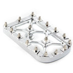 Chrome MX Style Large Brake Pedal Pad Cover for Harley Electra Glide Softail