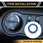 Headlight Control Switch Knob Cover Ring for Ford F-150 (2016–2021) Blue