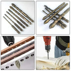Eccentric 4 Flute Drill Bit Set for Wood, Stone, Brick, Concrete