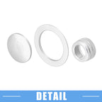 3pcs Volume Switch Knob Cover for Honda Civic (2022–2023) Silver Tone