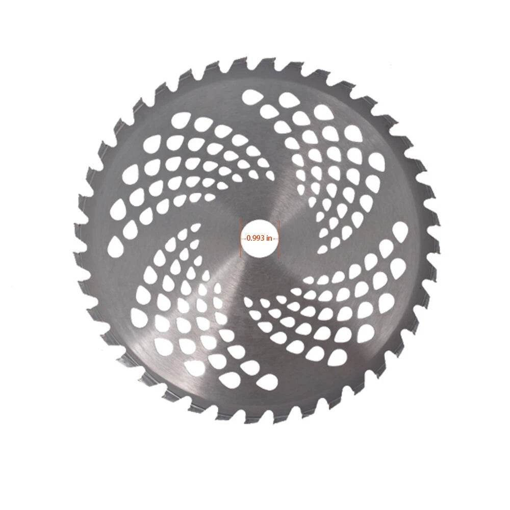 2 Pack 10" x 40T Carbide Tip Brush Blades for Cutter Trimmer Weed Eater