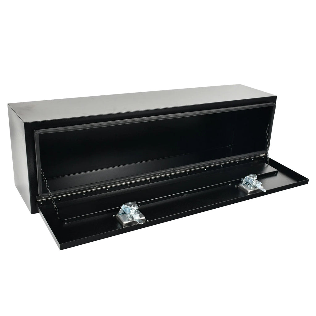 Tool Box for Pickup Truck (48"X12"X14") - Black Steel with Lock & Key
