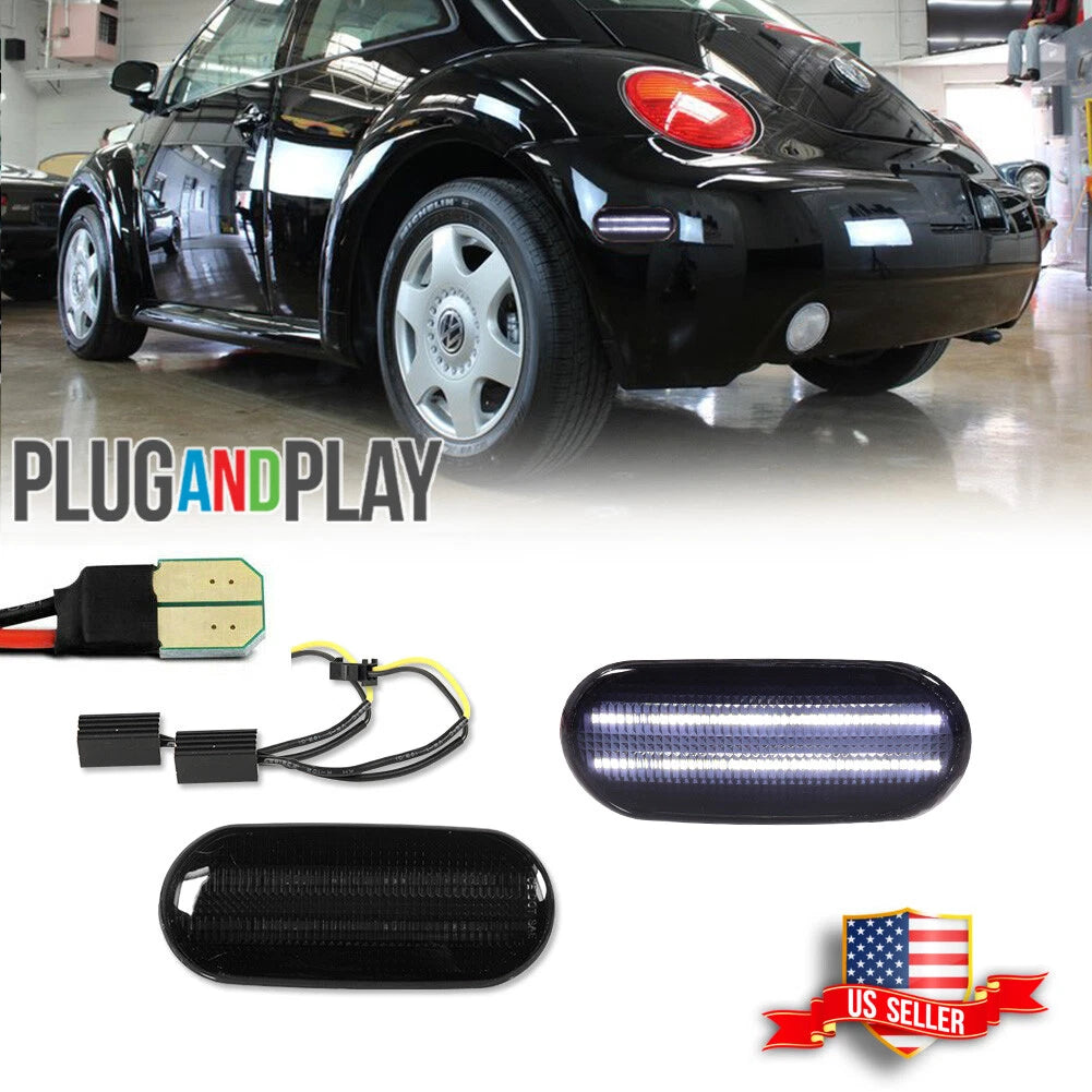 Smoked LED Rear Side Marker Lights for Volkswagen Beetle (1998–2005)