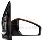 Set of 2 Non-Fold Towing Mirrors for Nissan Sentra (2007–2012) Black