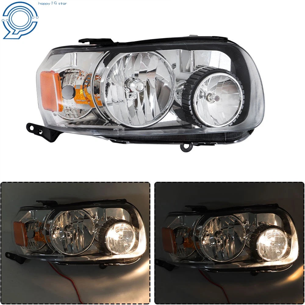 Set of 2 Halogen Headlights Assembly for Ford Escape (2005–2007)