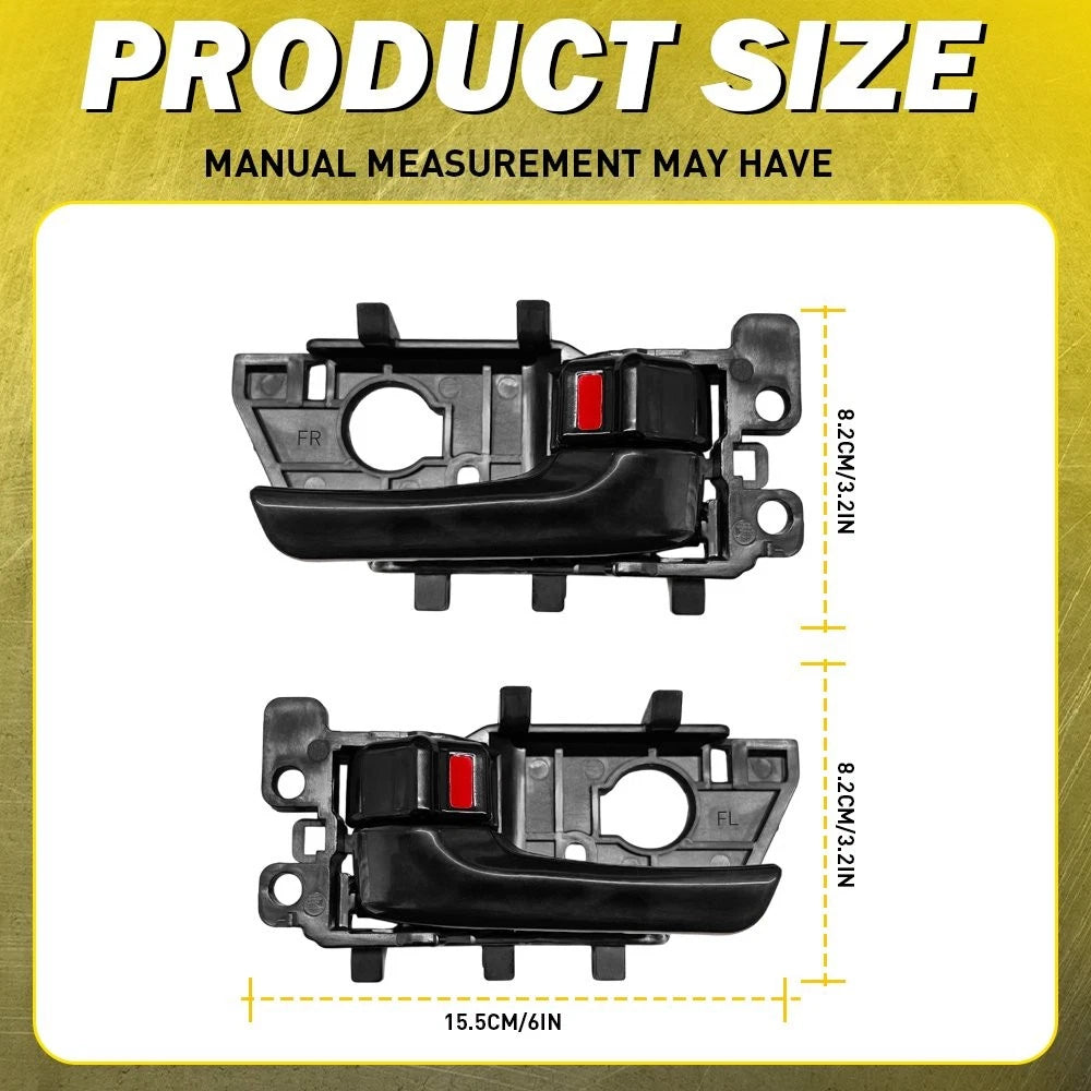 2X Door Handle for Kia Forte (2010–2013) Inner Front/Rear Driver Left
